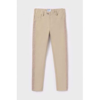 Mayoral pantaloni copii culoarea bej, neted