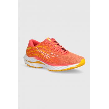Mizuno pantofi de alergat Wave Inspire 20 culoarea portocaliu, J1GD2444 de firma originali