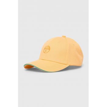 North Sails șapcă de baseball din bumbac culoarea portocaliu, neted ieftina