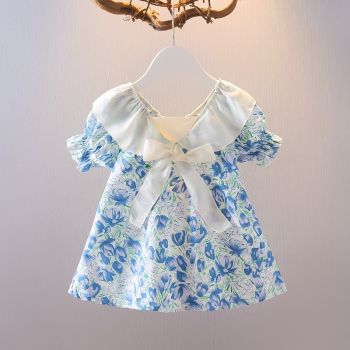 Rochita Fetite Floral Albastru Lorena - 9-12 luni