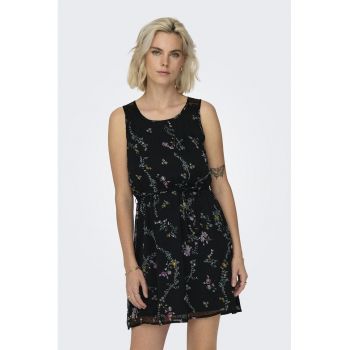 Rochie mini cu imprimeu floral ieftina