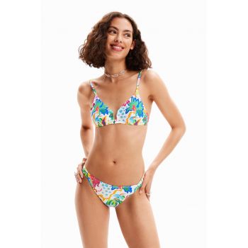 Sutien de baie cu imprimeu tropical la reducere