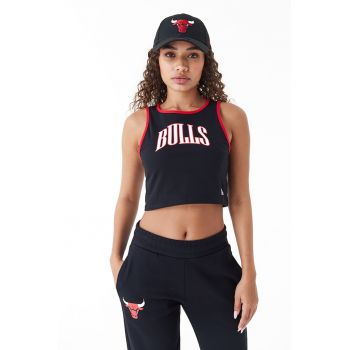 Top crop cu imprimeu logo Chicago Bulls