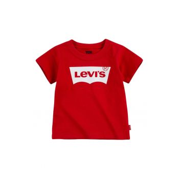 Tricou de bumbac cu decolteu la baza gatului