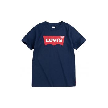 Tricou de bumbac cu decolteu la baza gatului