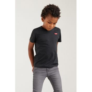 Tricou cu decolteu la baza gatului si logo