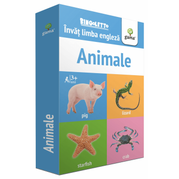 Animale, Invat Limba Engleza, Editura Gama, 2-3 ani +