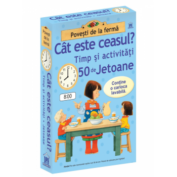 Cat este ceasul - Timp si activitati - 50 de jetoane, DPH, 2-3 ani +