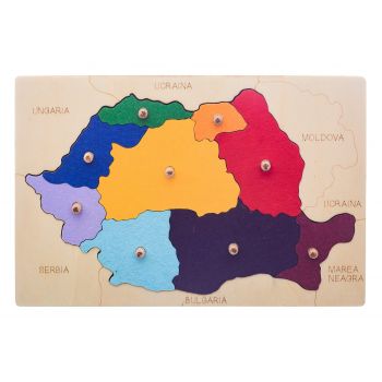 Descopera regiunile Romaniei!, joc educativ de geografie, 4-5 ani +