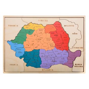 Descopera Romania in culori!,  joc educativ de geografie, +6 ani
