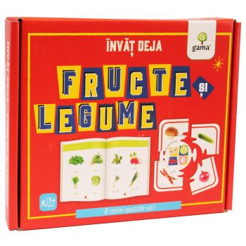 Invat deja fructe si legume, Editura Gama, 2-3 ani +