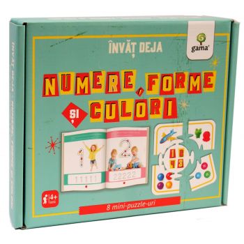 Invat deja numere, forme si culori, Editura Gama, 2-3 ani +