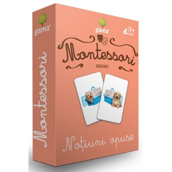 Joc Montessori Notiuni opuse, Editura Gama, 2-3 ani +