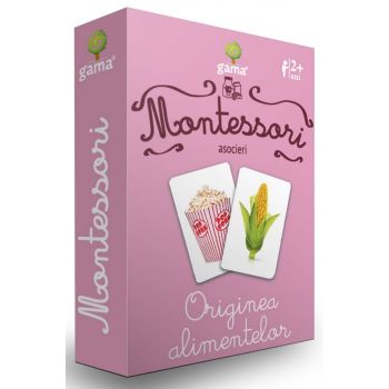 Joc Montessori Originea alimentelor, Editura Gama, 2-3 ani +