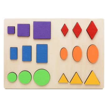 Joc Montessori Sa ȋnvatam formele geometrice,  +3 ani