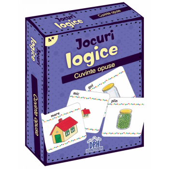 Jocuri logice - Cuvinte opuse, DPH, 2-3 ani +