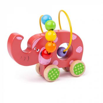 Jucarie dexteritate - Elefantel, BIGJIGS Toys, 1-2 ani +