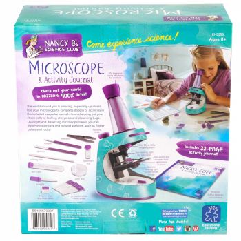 Microscop cu jurnal de activitati, Educational Insights, 8-9 ani +