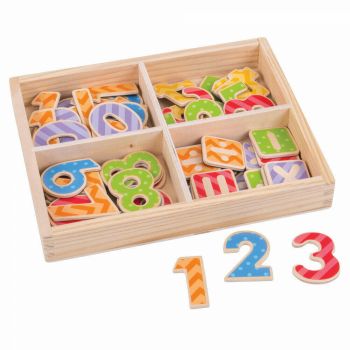 Set numere magnetice, BIGJIGS Toys, 2-3 ani +