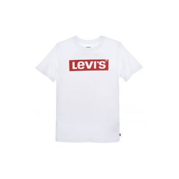 Tricou cu decolteu la baza gatului si imprimeu logo