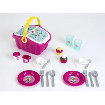 Cos picnic Barbie cu accesorii, Klein, 2-3 ani +