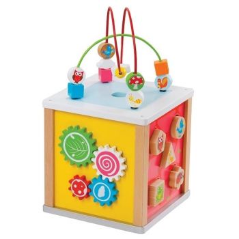 Cub cu 5 activitati, New Classic Toys, 2-3 ani +
