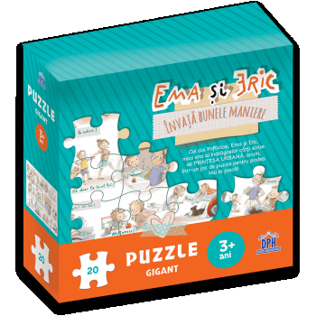 Ema si Eric invata bunele maniere - Puzzle gigant, DPH, 2-3 ani + de firma original