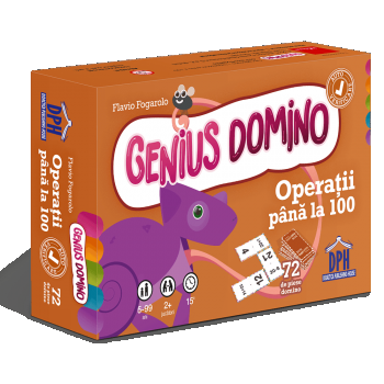 Genius domino - Operatii pana la 100, DPH, 8-9 ani + la reducere