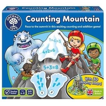 Joc educativ Numaratoarea Muntelui COUNTING MOUNTAIN, Orchard Toys, 2-3 ani +