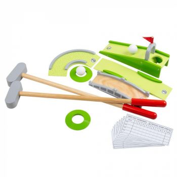 Joc Mini-Golf din lemn, BIGJIGS Toys, 2-3 ani +