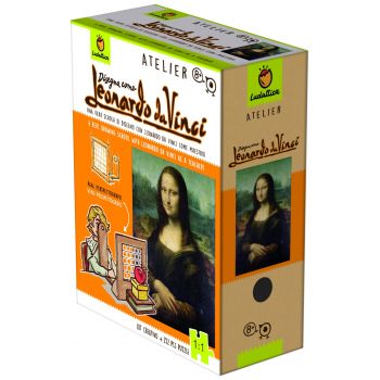 Kit Creativ si puzzle 224 piese Atelier Leonardo da Vinci, Ludattica, 8-9 ani + de firma original
