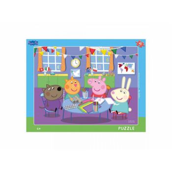 Puzzle cu rama - Purcelusa Peppa (40 piese), Dino, 4-5 ani + de firma original