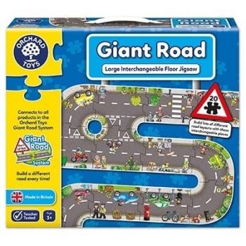 Puzzle gigant de podea traseu masini (20 piese) GIANT ROAD JIGSAW, Orchard Toys, 2-3 ani + de firma original