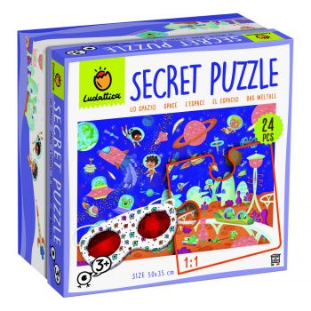 Secret Puzzle - Spatiul +3 Ani, 24 piese