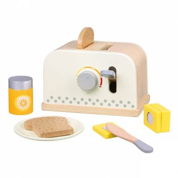 Set toaster - Alb, New Classic Toys, 2-3 ani +