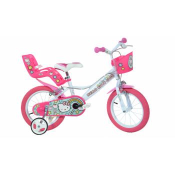Bicicleta copii 14 Hello Kitty, DINO BIKES, 4-5 ani +