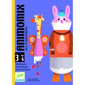 Joc de carti Djeco Animomix, 2-3 ani +