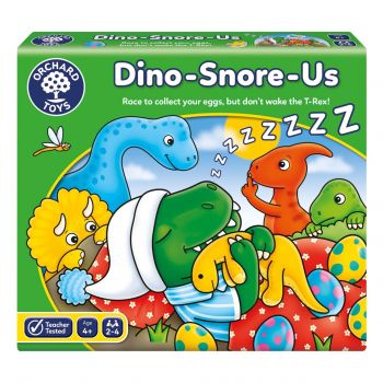 Joc de societate Dinozauri care Sforaie DINO-SNORE-US, Orchard Toys, 4-5 ani +