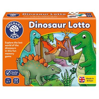 Joc educativ Dinozaur DINOSAUR LOTTO, Orchard Toys, 2-3 ani +