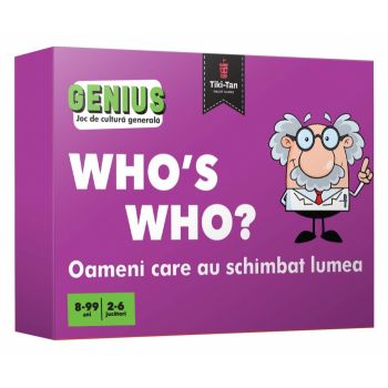 Joc educativ Who s who? Oameni care au schimbat lumea, Editura Gama, 8-9 ani +