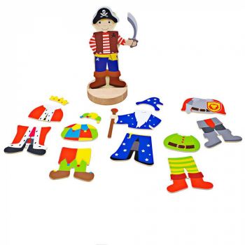 Joc magnetic - Costume de carnaval, BIGJIGS Toys, 2-3 ani + ieftin