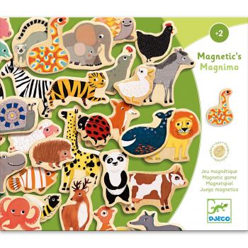 Joc magnetic cu animale Djeco, 1-2 ani +