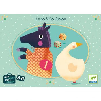 Jocuri clasice Ludo Co Junior, Djeco, 2-3 ani +