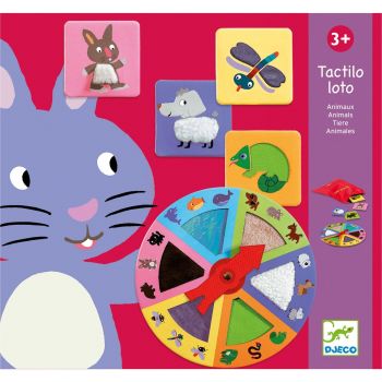 Jucarii Montessori Tactilo loto Djeco, 2-3 ani +