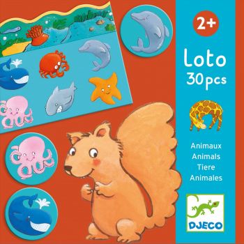 Loto cu animale Djeco, 1-2 ani +