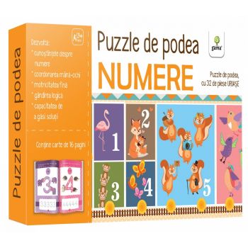 Numere, Puzzle de Podea, Editura Gama, 2-3 ani +