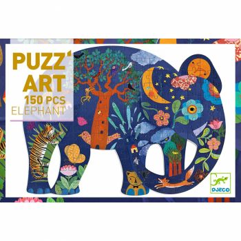 Puzzle Djeco Elefant, 2-3 ani +