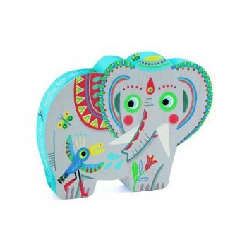 Puzzle Djeco Elefantul asiatic, 2-3 ani +