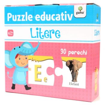 Puzzle Educativ, Litere, Editura Gama, +3 ani