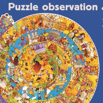 Puzzle observatie Djeco - Evolutie, 6-7 ani +
